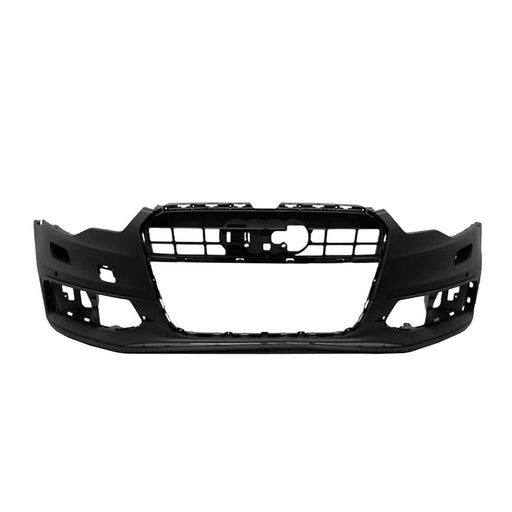 2012-2015 Audi A6 Front Bumper W/S-Line Pkg W/Parking Aid W/O Parking Assist - AU1000210-Partify-Painted-Replacement-Body-Parts