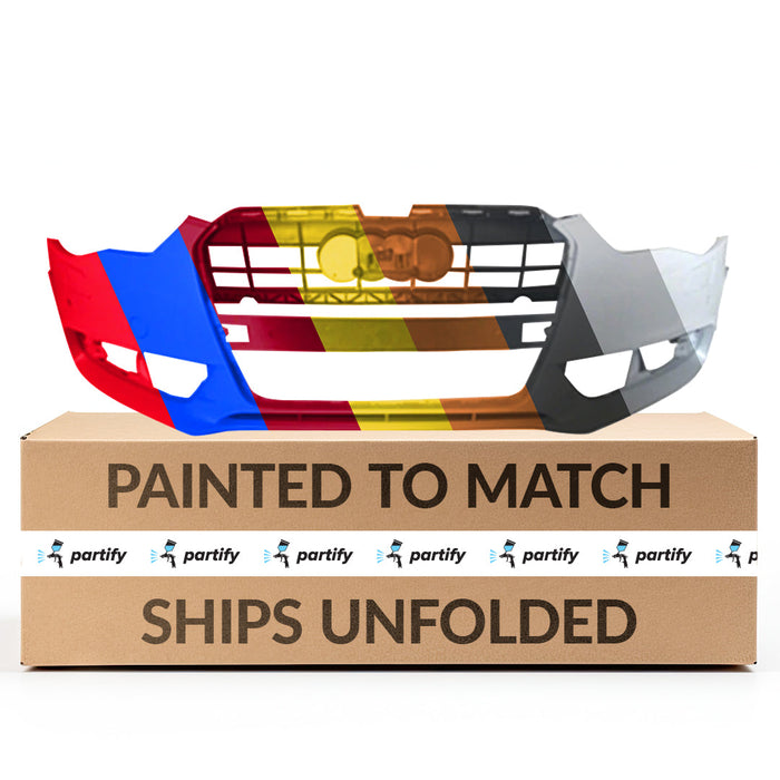 2012-2017 Audi A5 Quattro Cabriolet CAPA Certified Front Bumper W/O S-Line Pkg W/Headlamp Washer W/Parking Aid Sensors Coupe - AU1000213-Partify-Painted-Replacement-Body-Parts