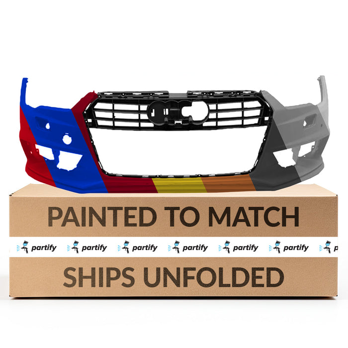 2016-2018 Audi S7 CAPA Certified Front Bumper W/Parking Aid - AU1000230-Partify-Painted-Replacement-Body-Parts