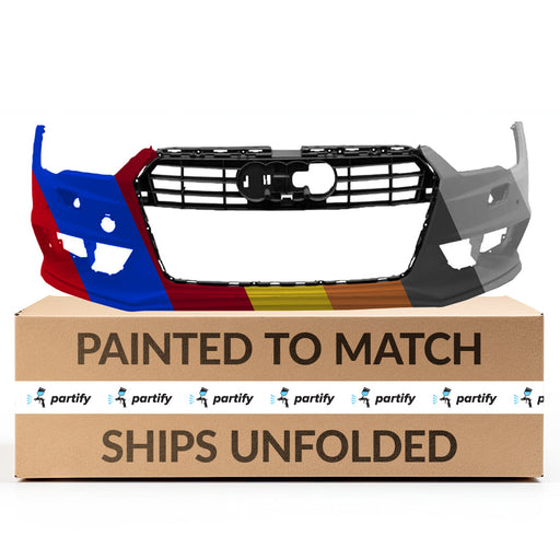 2016-2018 Audi S7 CAPA Certified Front Bumper W/Parking Aid - AU1000230-Partify-Painted-Replacement-Body-Parts