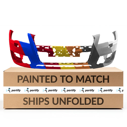 2012-2015 Audi A7 Quattro Base/Premium Plus/Progressiv/TDI/TDI Premium Plus/TDI Prestige/TDI Progressiv/TDI Technik/Technik CAPA Certified Front Bumper W/Parking Aid - AU1000232-Partify-Painted-Replacement-Body-Parts