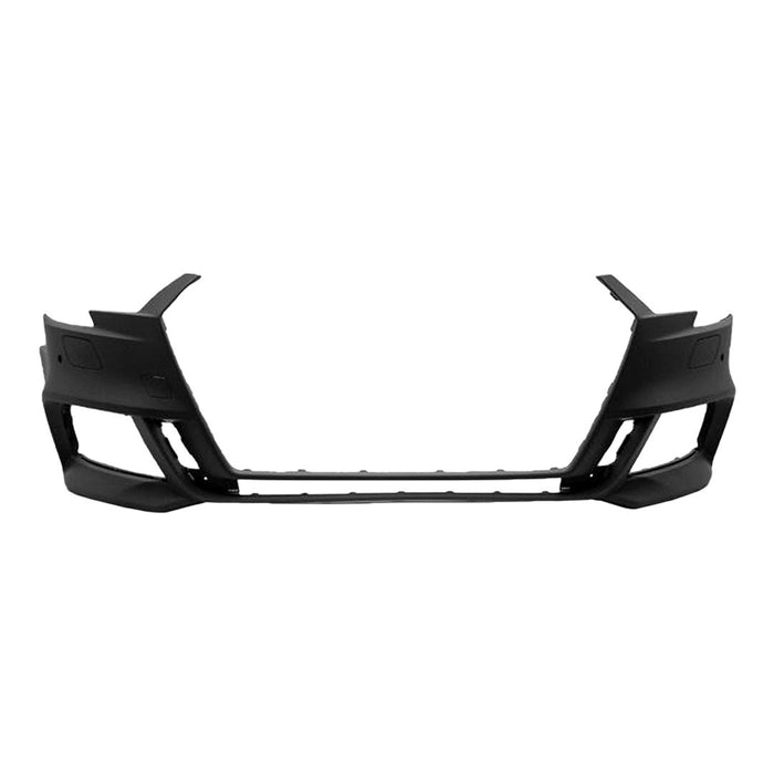 2017-2020 Audi S3 Front Bumper W/Headlamp Washer W/O Parking Aid Sedan - AU1000252-Partify-Painted-Replacement-Body-Parts
