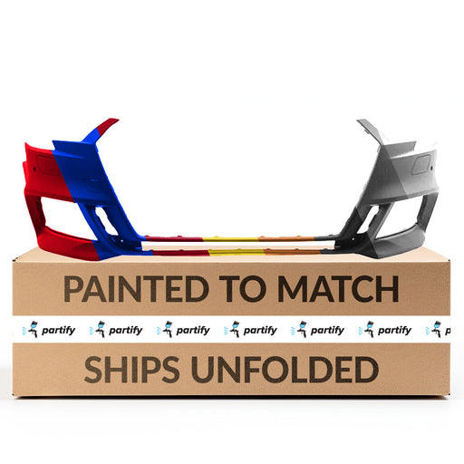 2017-2020 Audi S3 CAPA Certified Front Bumper W/Headlamp Washer W/O Parking Aid Sedan - AU1000252-Partify-Painted-Replacement-Body-Parts