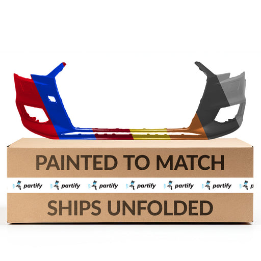 2017-2020 Audi S3 CAPA Certified Front Bumper W/Headlamp Washer W/Parking Aid W/O Parallel Park Assist Sedan - AU1000253-Partify-Painted-Replacement-Body-Parts