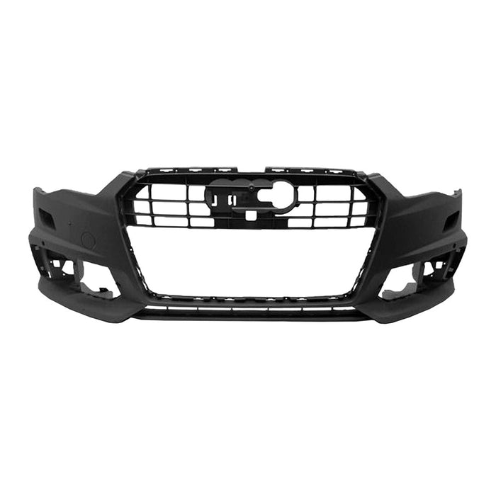 2017-2018 Audi A6 Front Bumper W/O S-Line Pkg W/Parking Aid W/O Park Assist - AU1000256-Partify-Painted-Replacement-Body-Parts