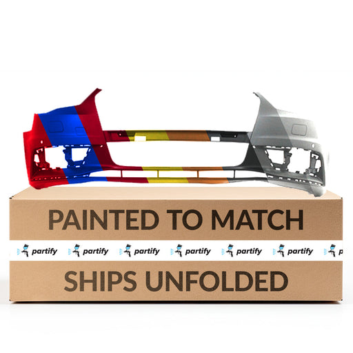 2015-2016 Audi A3/A3 Quattro CAPA Certified Front Bumper W/Headlamp Washer W/O Parking Aid Convertible/Sedan - AU1000295-Partify-Painted-Replacement-Body-Parts