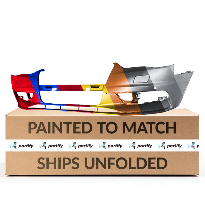 2015-2016 Audi A3/A3 Quattro CAPA Certified Front Bumper W/Headlamp Washer W/Parking Aid W/O Parallel Park Assist Convertible/Sedan - AU1000296-Partify-Painted-Replacement-Body-Parts