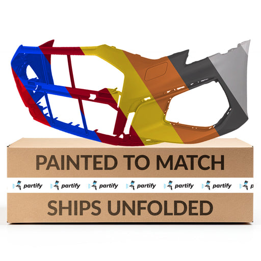 2022-2023 Audi A3/A3 Quattro/RS3/S3 CAPA Certified Front Bumper W/S-Line Pkg W/O Park Assist - AU1000303-Partify-Painted-Replacement-Body-Parts