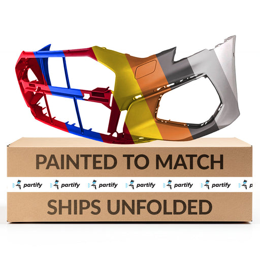 2022-2023 Audi A3/A3 Quattro/RS3/S3 CAPA Certified Front Bumper W/S-Line Pkg W/Park Assist - AU1000304-Partify-Painted-Replacement-Body-Parts