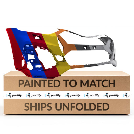 2021-2023 Audi Q5/Q5 Sportback/SQ5/SQ5 Sportback CAPA Certified Front Bumper W/O Parallel Park Assist W/Headlamp Washer - AU1000306-Partify-Painted-Replacement-Body-Parts