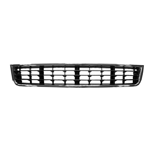 2002-2005 Audi A4 Front Bumper Grille Center W/Chrome Frame Satin Sedan/Wagon - AU1036101-Partify-Painted-Replacement-Body-Parts