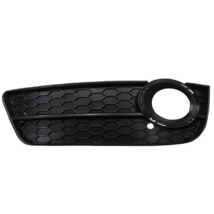 2008-2012 Audi A5 Quattro Front Driver Side Bumper Insert W/O S-Line Pkg Fog Lamp Bezel Convertible/Coupe - AU1038121-Partify-Painted-Replacement-Body-Parts