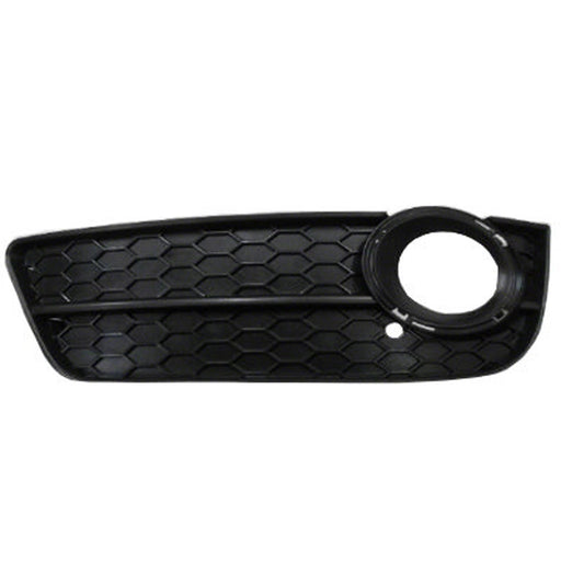 2008-2012 Audi A5 Quattro Front Driver Side Bumper Insert W/O S-Line Pkg Fog Lamp Bezel Convertible/Coupe - AU1038121-Partify-Painted-Replacement-Body-Parts