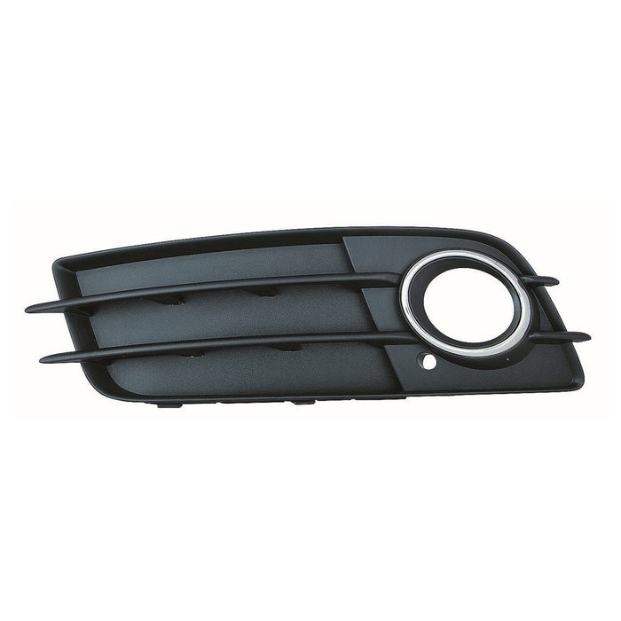 2009-2012 Audi A4/S4 Front Driver Side Bumper Insert W/Adaptive Cruise Control Outer Grille/Fog Lamp Bezel - AU1038130-Partify-Painted-Replacement-Body-Parts