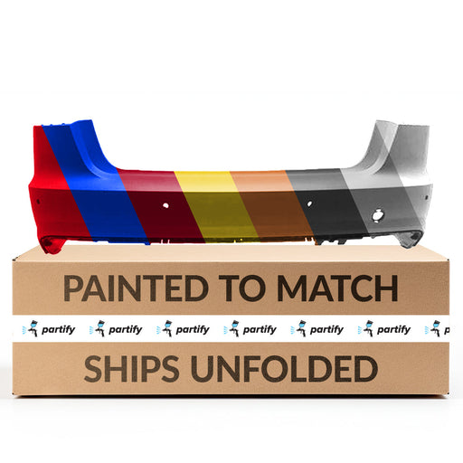 2016-2018 Audi A6/S6 CAPA Certified Rear Bumper W/S-Line Pkg W/Parking Aid W/O Parking Assist - AU1100224-Partify-Painted-Replacement-Body-Parts