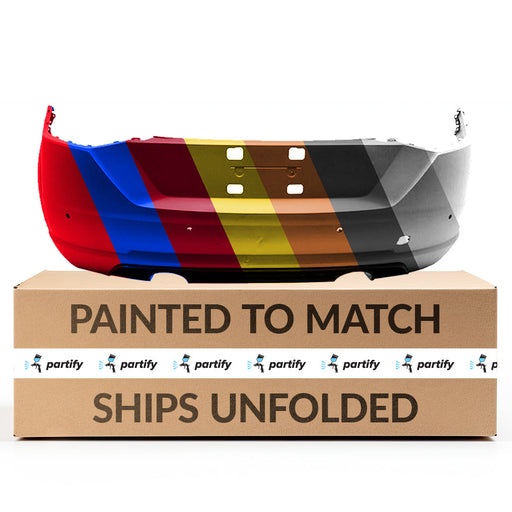 2016-2018 Audi TT Quattro CAPA Certified Rear Bumper W/O S-Line Pkg W/Parking Aid W/O Parallel Park Assist - AU1100230-Partify-Painted-Replacement-Body-Parts