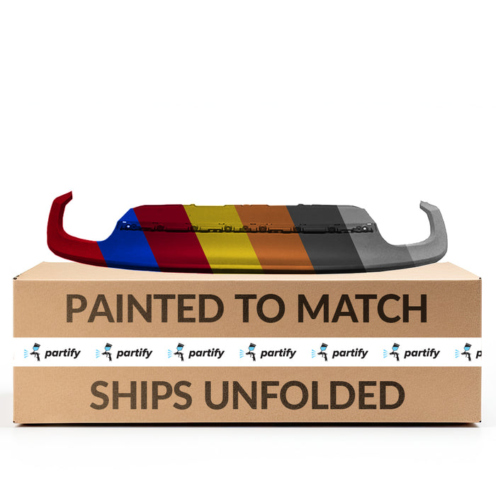 2012-2017 Audi S5 Rear Bumper Valance/Grille Kit Dual Exh Panel - AU1195105-Partify-Painted-Replacement-Body-Parts