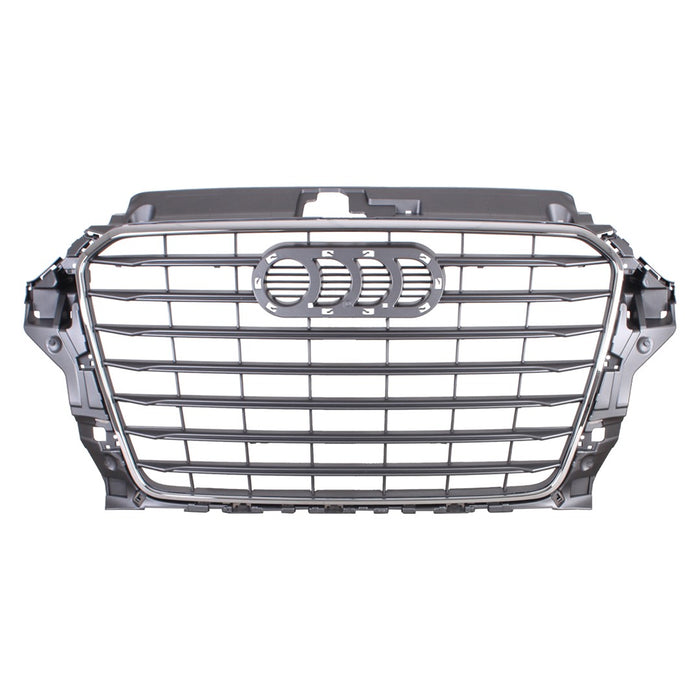 2015-2016 Audi A3 Grille W/O S-Line Pkg Stone Grey Assembly - AU1200136-Partify-Painted-Replacement-Body-Parts