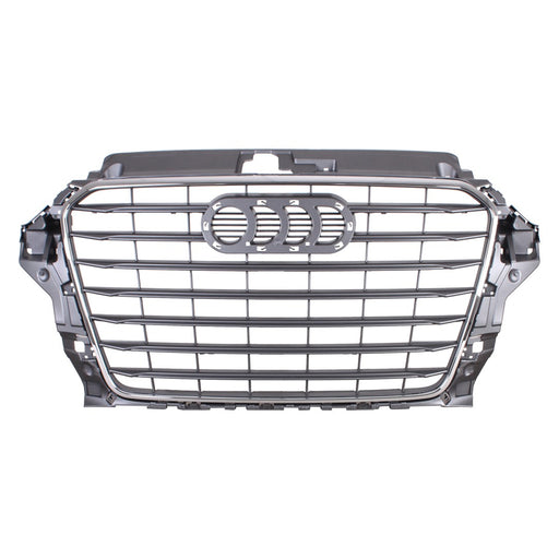 2015-2016 Audi A3 Grille W/O S-Line Pkg Stone Grey Assembly - AU1200136-Partify-Painted-Replacement-Body-Parts