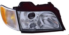 1996-1997 Audi A6/S6 Passenger Side Headlight Assembly Composite - AU2503105-Partify-Painted-Replacement-Body-Parts