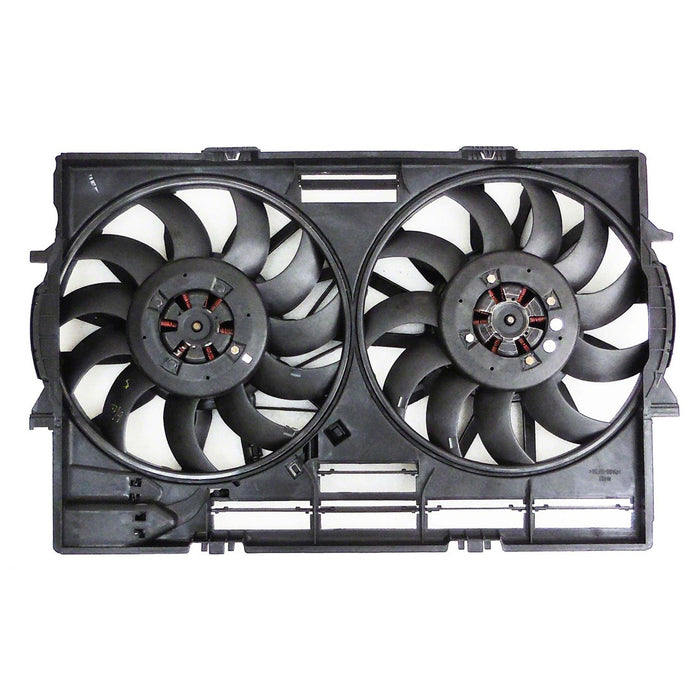 2011-2018 Audi A8 Quattro Engine Cooling Fan Assembly Motor/Blade/Shroud Assembly 3L V6/4.2L V8/4L V8 - AU3115111-Partify-Painted-Replacement-Body-Parts
