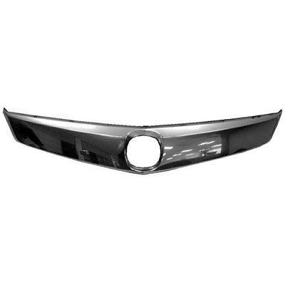 2009-2010 Acura TSX Front Upper Grille Molding - AC1217101-Partify-Painted-Replacement-Body-Parts