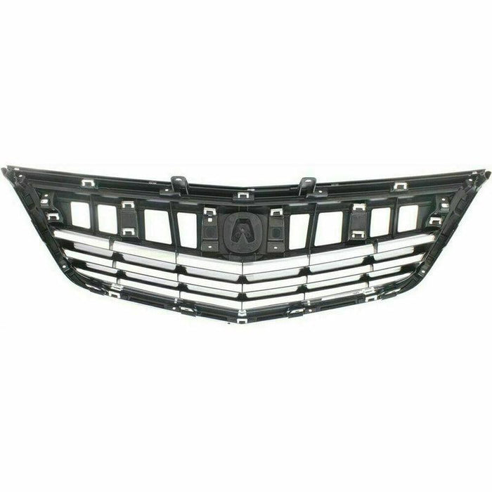 2011-2014 Acura TSX Grille Matte Black - AC1200115-Partify-Painted-Replacement-Body-Parts