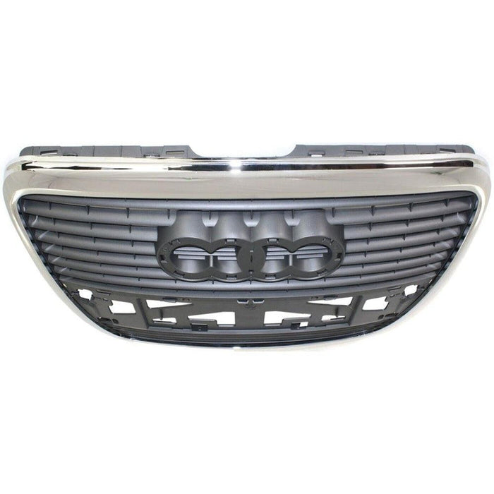 2005-2008 Audi A6 Grille Silver Black Without Sensor - AU1200111-Partify-Painted-Replacement-Body-Parts