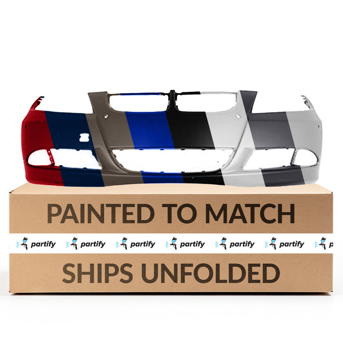 2006-2008 BMW 3-Series Sedan Front Bumper With Sensor Holes & Without Headlight Washer Holes - BM1000178-Partify-Painted-Replacement-Body-Parts