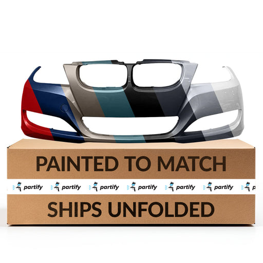 2009-2011 BMW 3-Series Sedan/Wagon Front Bumper Without Sensor Holes & Without Headlight Washer Holes - BM1000212-Partify-Painted-Replacement-Body-Parts