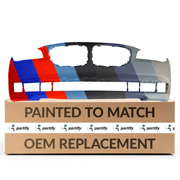 2009-2012 BMW 740i/740Li/750i/750Li/760Li ActiveHybrid/Base/M Sport CAPA Certified Front Bumper F01|F02|F04 W/O M Pkg W/O Pdc W/O Side View Cameras - BM1000232-Partify-Painted-Replacement-Body-Parts
