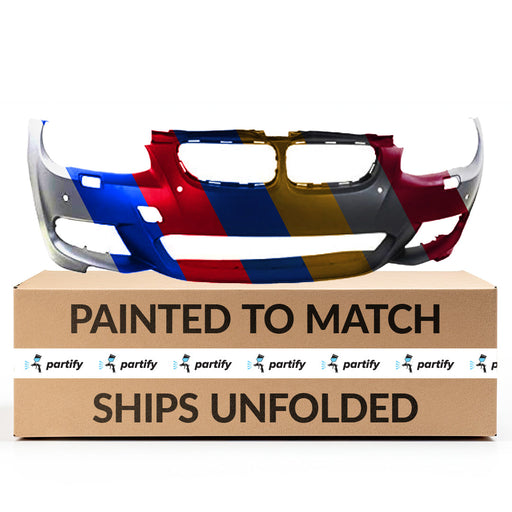 2011-2013 BMW 328i/335i CAPA Certified Front Bumper E92/E93 W/M Pkg W/Park Distance Control 6 Cyl 3L Convertible/Coupe - BM1000247C-Partify-Painted-Replacement-Body-Parts