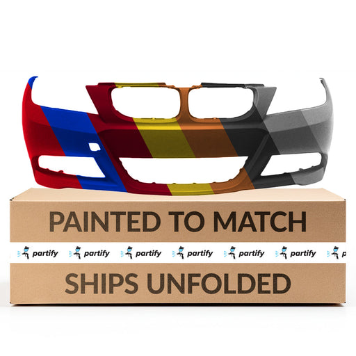 2006-2012 BMW 325xi/328i/328xi/330i/335i CAPA Certified Front Bumper E90 W/M Pkg W/O Headlamp Washer 6 Cyl 3L Sedan/Wagon - BM1000248-Partify-Painted-Replacement-Body-Parts