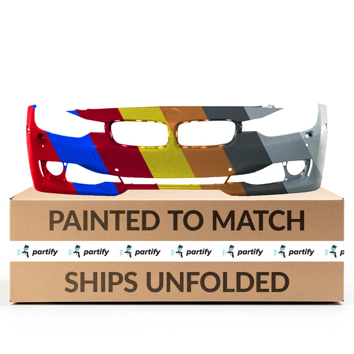 2012-2015 BMW 328i/328i xDrive/335i Front Bumper F30 W/H/Lamp Washer W/Pdc W/Camera W/O M Sport Package Sedan/Wagon - BM1000257-Partify-Painted-Replacement-Body-Parts