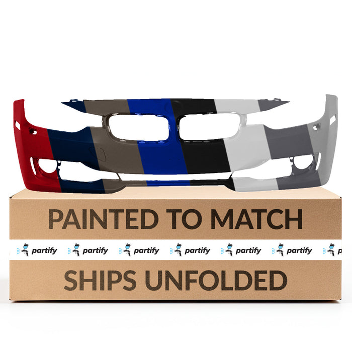 2012-2015 BMW 328i/335i Front Bumper W/H/L Washer W/O Pdc W/O Camera Modern, Luxury, Sport Pkg - BM1000271-Partify-Painted-Replacement-Body-Parts