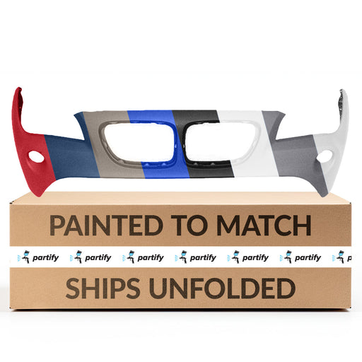 2012 BMW X1 CAPA Certified Front Upper Bumper Without Headlight Washer Holes Without M-Package - BM1000301C-Partify-Painted-Replacement-Body-Parts