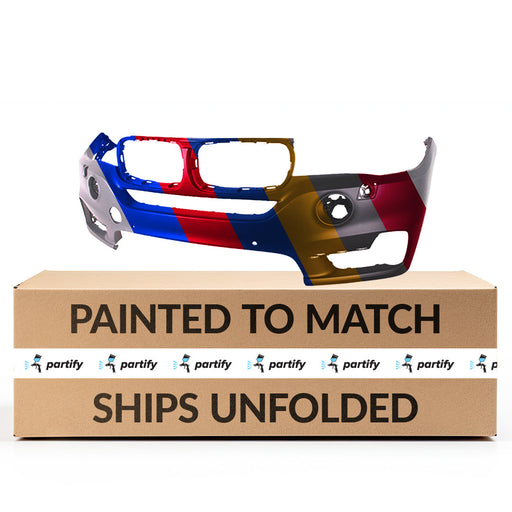2014-2018 BMW X5 CAPA Certified Front Bumper F15 W/H/L/W W/O P/A W/O S/V W/O Led F/L W/O M Sport Package - BM1000333-Partify-Painted-Replacement-Body-Parts