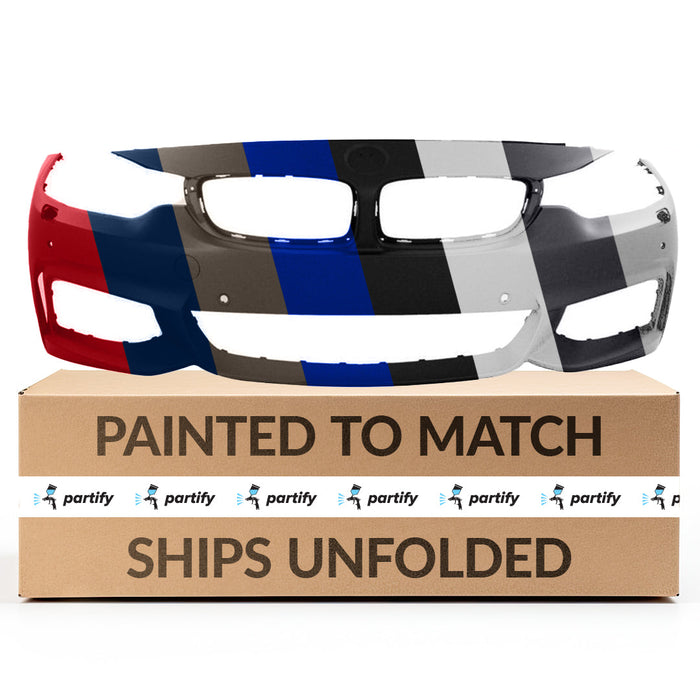 2014-2020 BMW 428I Front Bumper With Sensor Holes/Headlight Washer Holes ConvertibleWith M-Package - BM1000345-Partify-Painted-Replacement-Body-Parts