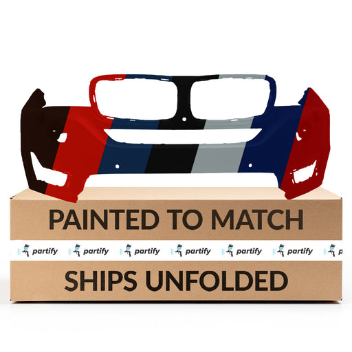 2014-2017 BMW X5 CAPA Certified Front Bumper F15 W/H/L/W W/O P/A W/S/V W/O Led F/L W/Pure Exp W/O M Sport Package - BM1000405-Partify-Painted-Replacement-Body-Parts