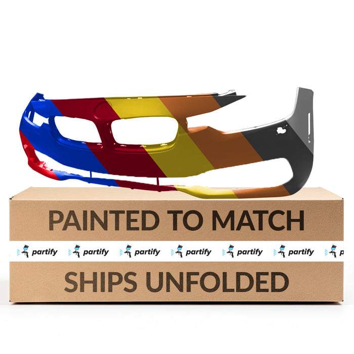 2016-2018 BMW 320i/328d/328i/330e/340i Luxury CAPA Certified Front Bumper F30 W/H/L Washer W/O Pdc W/O Park Assist W/O Camera Luxury - BM1000428-Partify-Painted-Replacement-Body-Parts