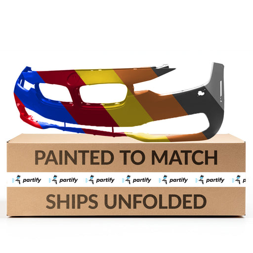 2016-2018 BMW 320i/328d/328i/330e/340i Luxury CAPA Certified Front Bumper F30 W/H/L Washer W/O Pdc W/O Park Assist W/O Camera Luxury - BM1000428-Partify-Painted-Replacement-Body-Parts