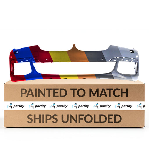 2016-2019 BMW 740e xDrive/740i/750i CAPA Certified Front Bumper G12 W/M Pkg W/H/Lamp Washers W/Pdc W/O Park Assist - BM1000452-Partify-Painted-Replacement-Body-Parts