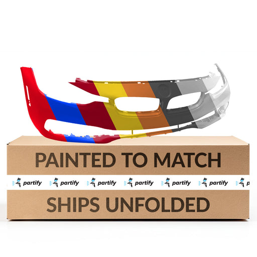 2016-2019 BMW 320i/328d/328d xDrive/328i/328i xDrive/330e/330i/330i xDrive/340i/340i xDrive Sport/Sport Line/Sport/Sport Line CAPA Certified Front Bumper F30 W/O H/L Washer W/O Pdc W/O Park Assist W/O Camera Wagon - BM1000455-Partify-Painted-Replacement-Body-Parts