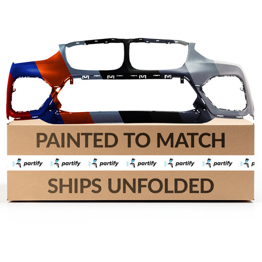 2018-2021 BMW X3 30i Luxury Front Bumper Without M-Package & Without Sensor Holes - BM1000494-Partify-Painted-Replacement-Body-Parts