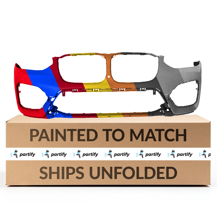 2018-2021 BMW X3 sDrive30i/xDrive30i/xDrive30i Protection/xDrive30i X Line CAPA Certified Front Bumper G01 W/Park Assist W/Park Assistant Plus W/O M Sport Package W/Luxury Package - BM1000496-Partify-Painted-Replacement-Body-Parts