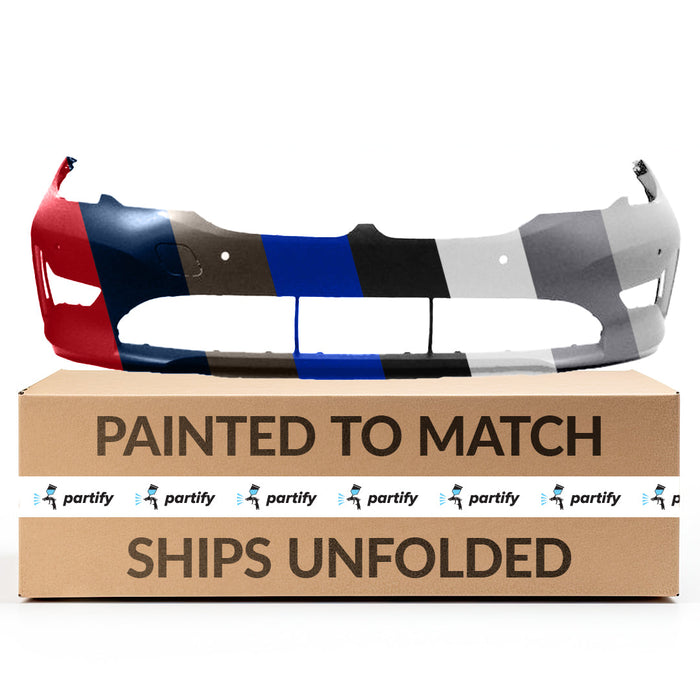 2019-2021 BMW 3-Series 330e/330i Sedan Front Bumper Without M-Package & Without Sensor Holes & With PDC Holes - BM1000531-Partify-Painted-Replacement-Body-Parts