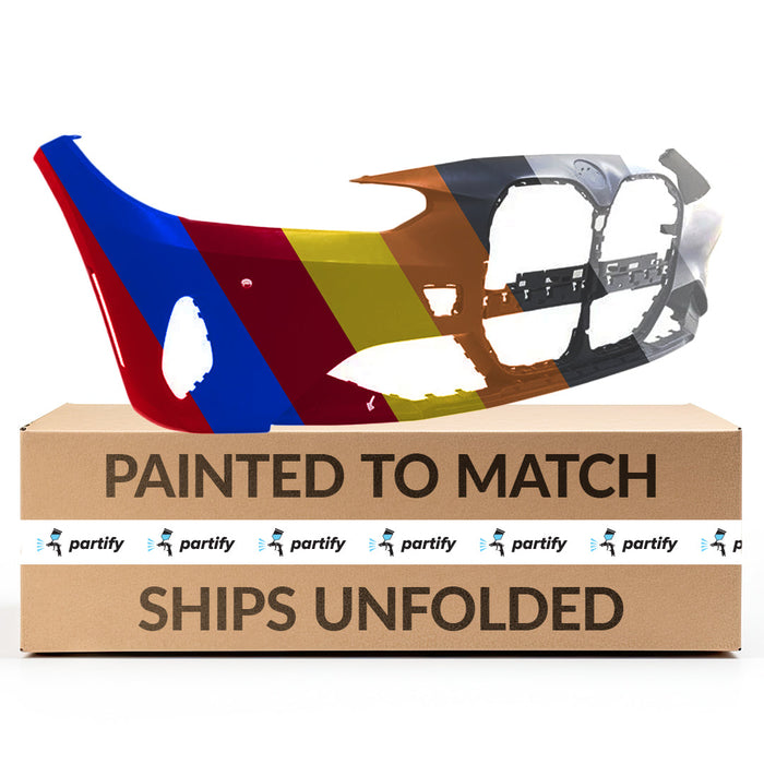 2021-2024 BMW 430i/430i xDrive CAPA Certified Front Bumper G22 Sport Line W/O Parking Assist W/O Fog Lamps Convertible/Coupe - BM1000554-Partify-Painted-Replacement-Body-Parts