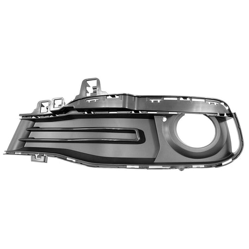 2016-2018 BMW 328d xDrive Front Driver Side Bumper Insert F31 Fog Lamp Bezel Standard/Luxury Package W/O M Sport Package Wagon - BM1038181-Partify-Painted-Replacement-Body-Parts