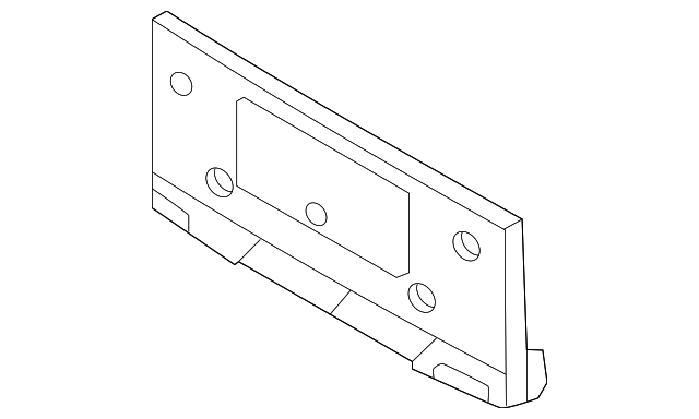 BMW X6 License Plate Bracket - BM1068187