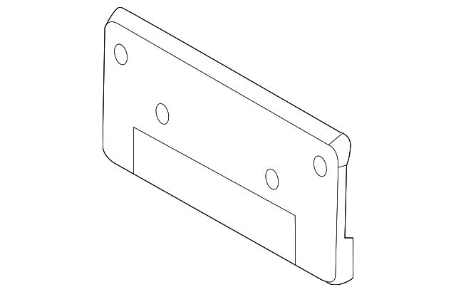 BMW X1 License Plate Bracket Without M Package - BM1068189